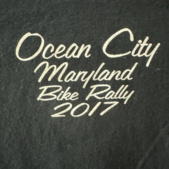 Ocean City Maryland 2017 Bike Rally T Shirt Size 3XL - Picture 1 of 2